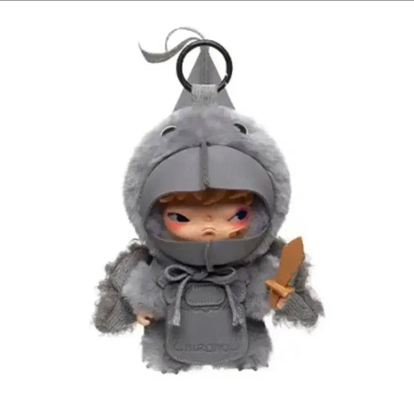 [BUNJANG] Pop Mart Hirono City Wanderer Series Blind Box Keychain (Knight) / [정품]팝마트 히로노 안개 속 여행자 시리즈 인형 키링(기사)