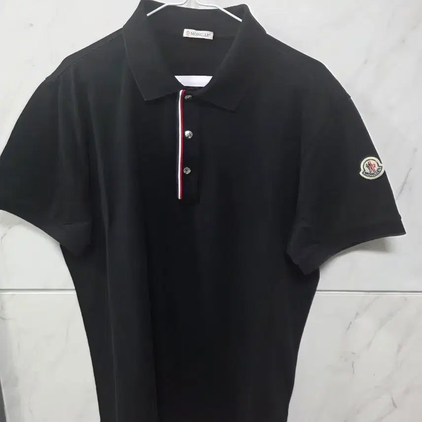 [BUNJANG] Moncler Black Polo Shirt XL / [XL] 몽클레어 카라티 블랙