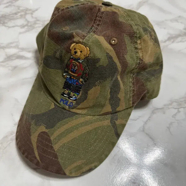 [BUNJANG] Polo Ralph Lauren Teddy Bear Camouflage Ball Cap / 상태좋은 폴로 랄프로렌 테디베어 볼캡팝니다. 카모플라쥬색상