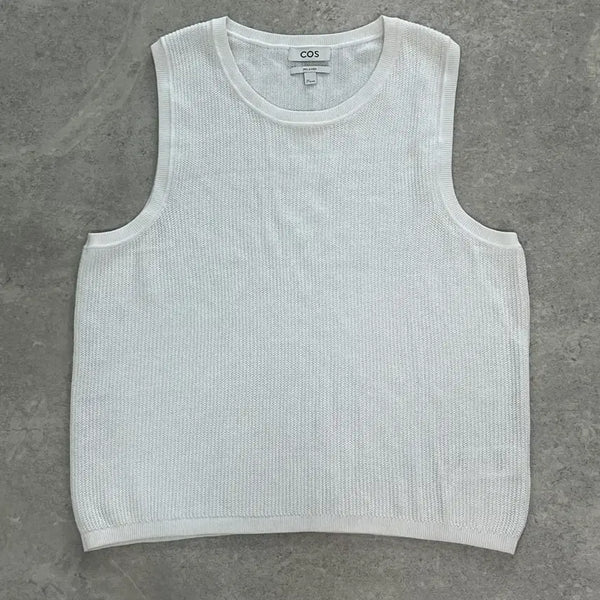 [BUNJANG] COS Cotton Mesh Sleeveless Top L / cos 코튼 매쉬 슬리브리스 L