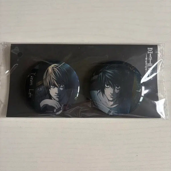 [BUNJANG] Death Note Light Yagami L Ken Badge (Sealed) / 데스노트 라이토 엘 캔뱃지 미개봉
