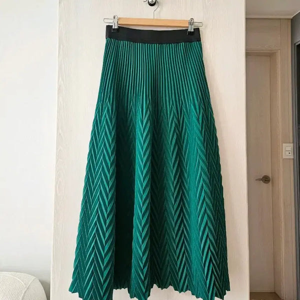 [BUNJANG] Maje Pleated Long Skirt / 마쥬 플리츠 롱스커트