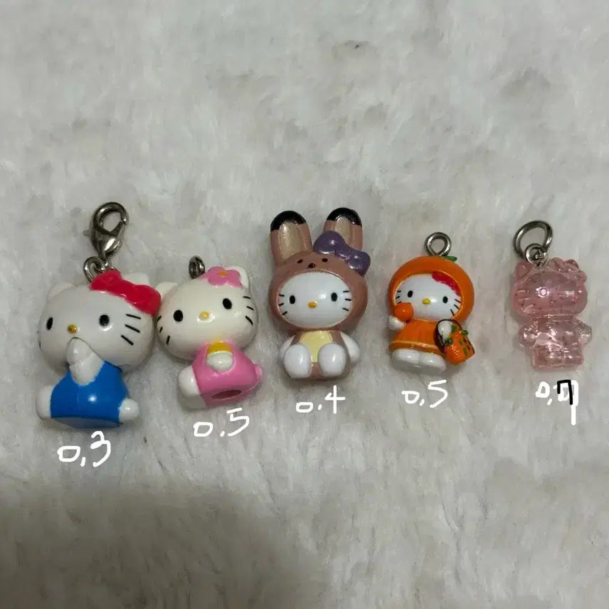 [BUNJANG] Classic Kitty Kitty Strap Gachapon Figure Charm / 고전키티 키티스트랩 알맹이키링 피규어