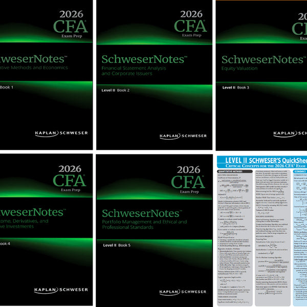 [BUNJANG] 2026 CFA Level 2 Schweser Study Notes / 2026 CFA Level 2 슈웨이저노트