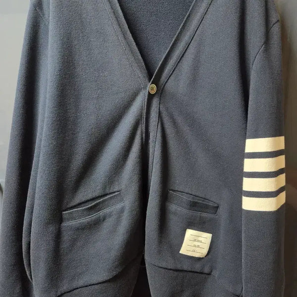 [BUNJANG] Thom Browne Cotton Cardigan Navy / 톰브라운 코튼가디건