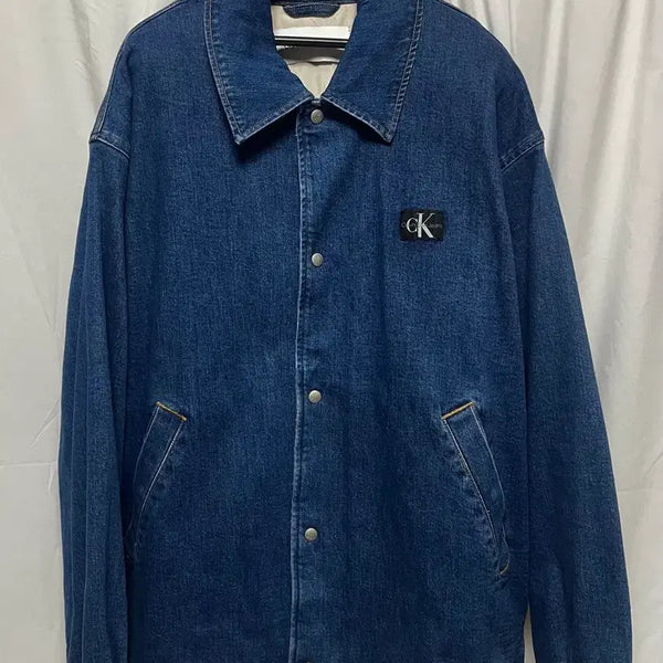 [BUNJANG] Calvin Klein Denim Quilted Jacket XXL / no.210 캘빈클라인 데님 청누빔자켓 xxl 상태굿