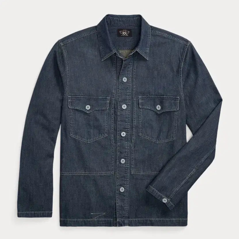 [BUNJANG] RRL Indigo Denim Overshirt / Rrl 인디고 데님 오버셔츠 새상품 M