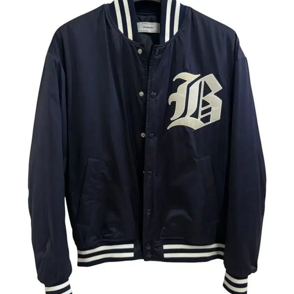 [BUNJANG] vivastudio Nylon Stadium Jacket (Navy) / 비바스튜디오 나일론 스타디움 자켓(navy)