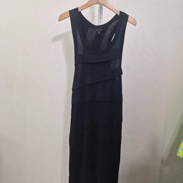 [BUNJANG] Cotton Sleeveless Ruffle Dress / 면 민소매 러플 원피스