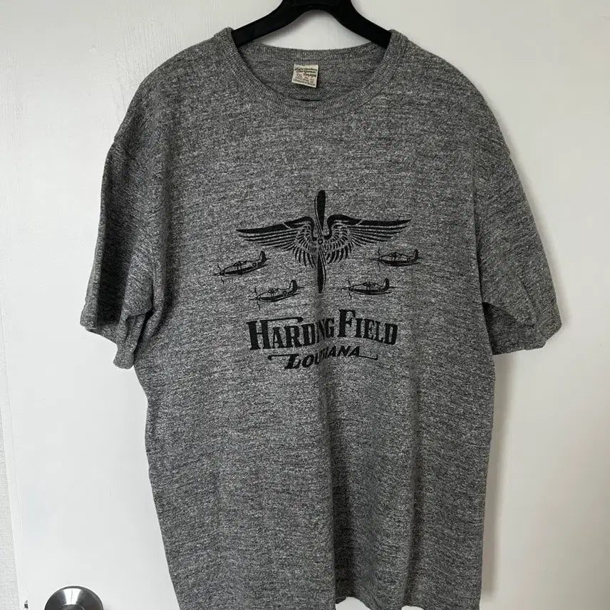 [BUNJANG] Buzz Rickson's Military Graphic T-Shirt Heather Grey XXL / 버즈릭슨 밀리터리 그래픽 반팔 티셔츠 헤더그레이 XXL