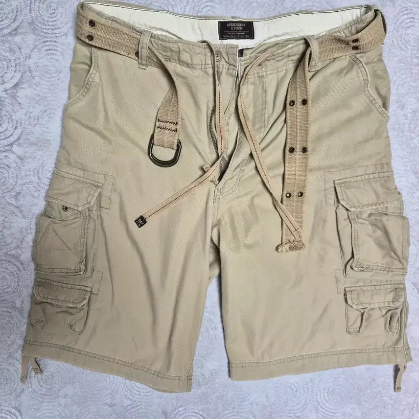 [BUNJANG] Abercrombie & Fitch Cargo Vintage Shorts Beige / 아베크롬비 앤 피치 카고 빈티지 반바지 베이지