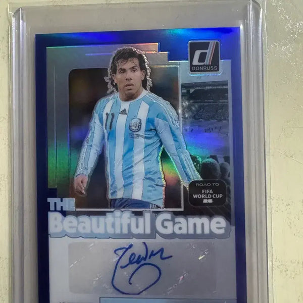 [BUNJANG] Carlos Tevez Signed Autographed Soccer Card 30/49 / 카를로스 테베즈 사인 30/49 축구 카드