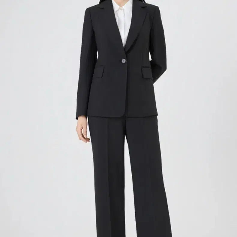 [BUNJANG] LINE AIDE Black Single Button Suit Set / [면접 합격] 라인어디션 블랙 싱글 버튼 정장 세트 / 면접 경조사 트위드 테일러드 한섬 띠어리 클럽모나코