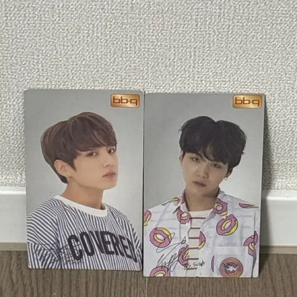 [BUNJANG] BTS Jungkook Suga BBQ Photocard Set / 방탄소년단 전정국 민윤기 슈가 비비큐 포토카드