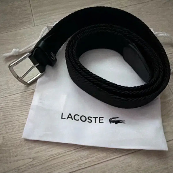 [BUNJANG] Lacoste Belt Black / 라코스테 벨트 블랙