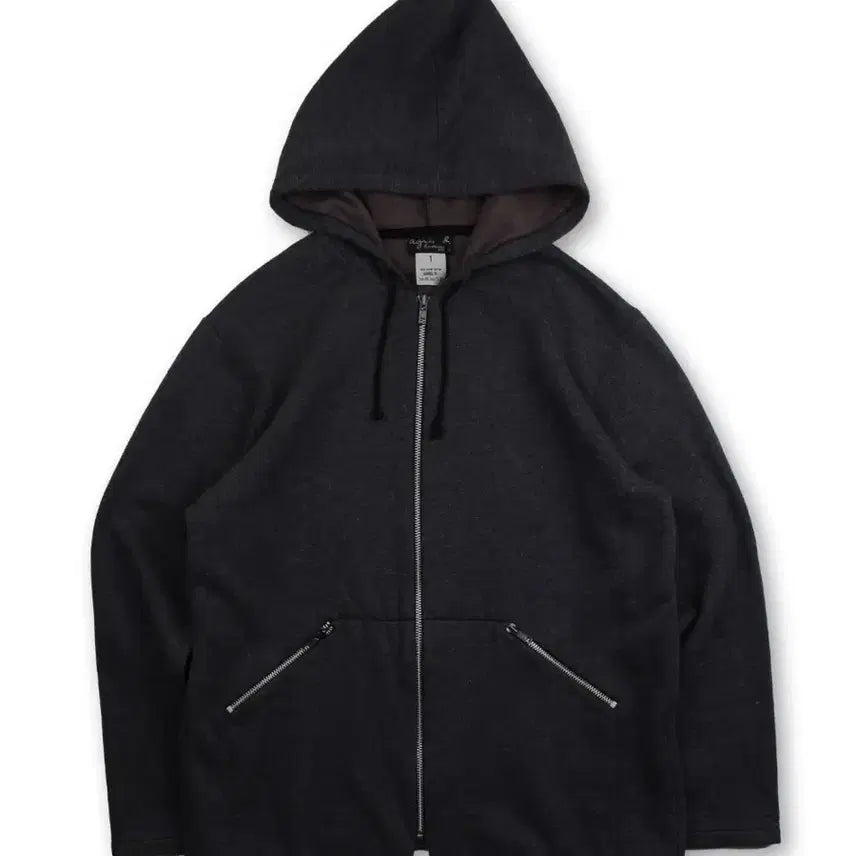 [BUNJANG] Agnes b. 90s Minimalist Zipper Hoodie / Agnes b 아네스베 90s 후드 집업