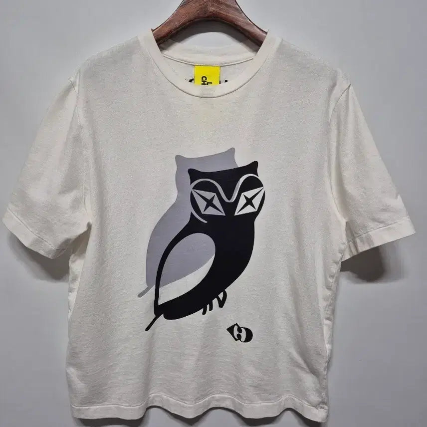 [BUNJANG] Lucky Chouette White Short-Sleeve T-Shirt Size 55 / 럭키슈에뜨 정품 반팔티 화이트 55
