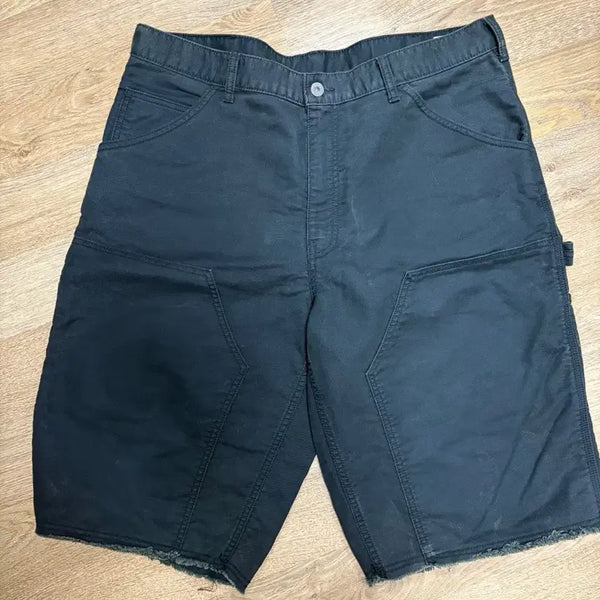 [BUNJANG] Rasstaz Double Knee Shorts Black Medium / (1) 라스탯츠 더블니 쇼츠 블랙 중간사이즈 뤡코즈