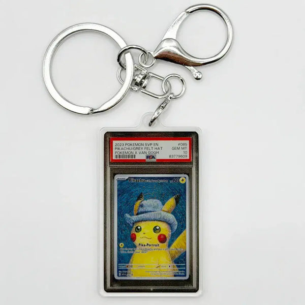 [BUNJANG] Pokemon Van Gogh Pikachu Custom Keychain (PSA 10 Design) / 포켓몬카드 반고흐 피카츄 고흐츄 PSA10 커스텀 키링
