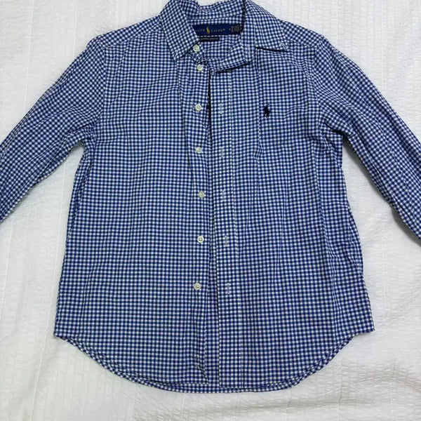 [BUNJANG] Polo Ralph Lauren Blue Check Shirt / 폴로 랄프로렌 체크 남방 블루