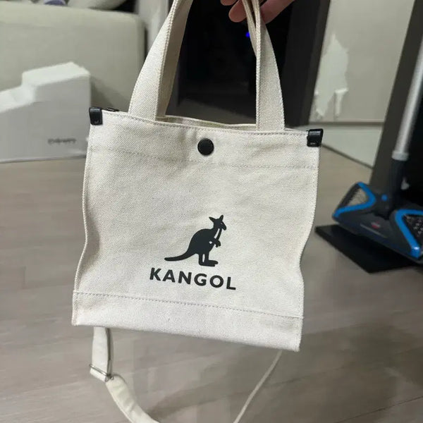 [BUNJANG] Kangol Canvas Tote Bag Beige / 캉골 토트백 캔버스백 베이지
