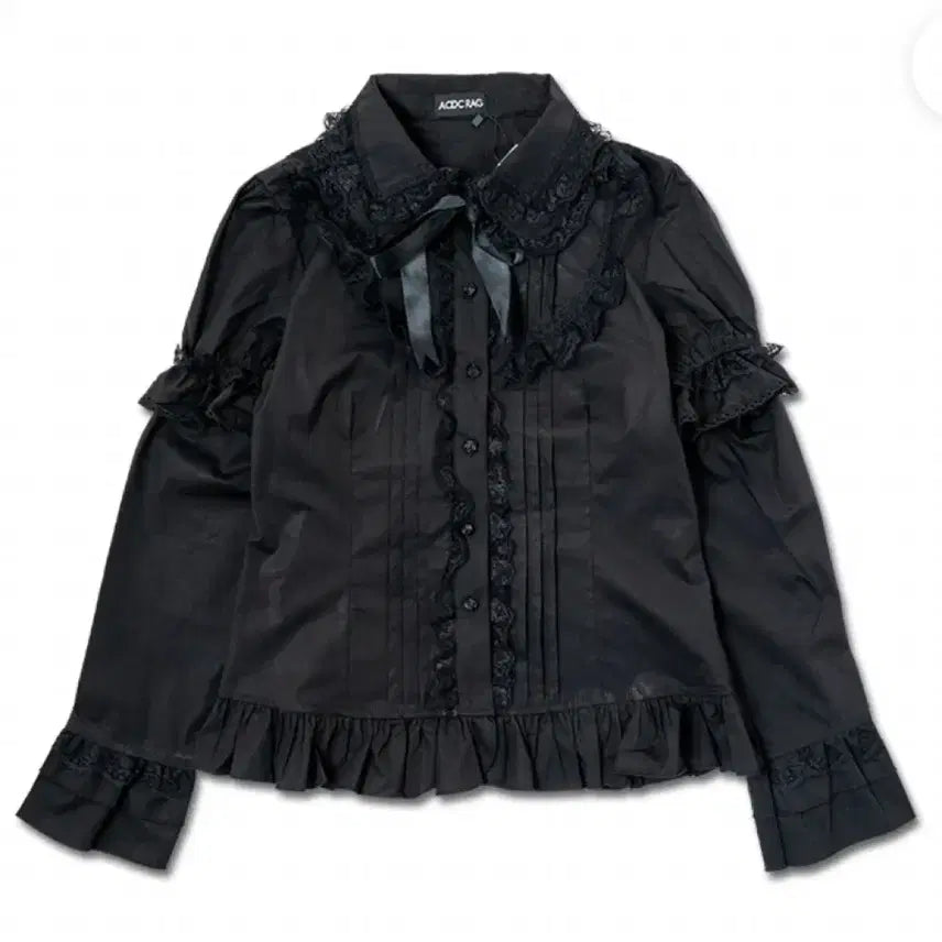 [BUNJANG] ACDC RAG 2-Way Gothic Lolita Blouse / 오늘만 4.0) ACDC RAG 고스로리 블라우스 2way 양산형 지뢰계