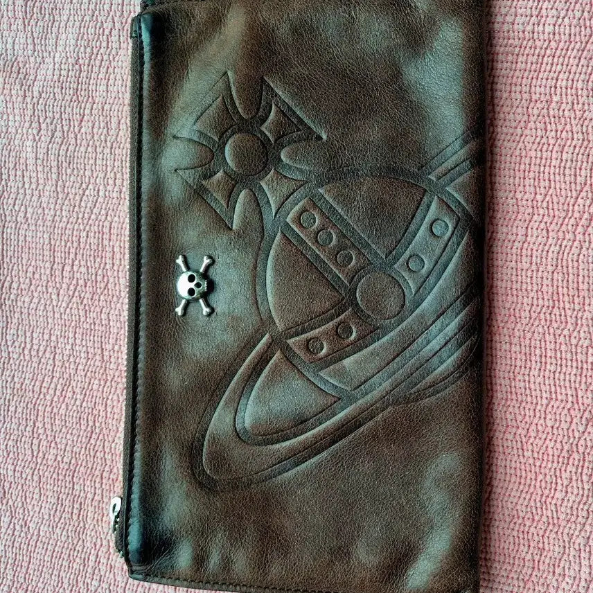 [BUNJANG] Vivienne Westwood Leather Clutch Pouch Wallet / 비비안 웨스트우드 클러치백 파우치 지갑