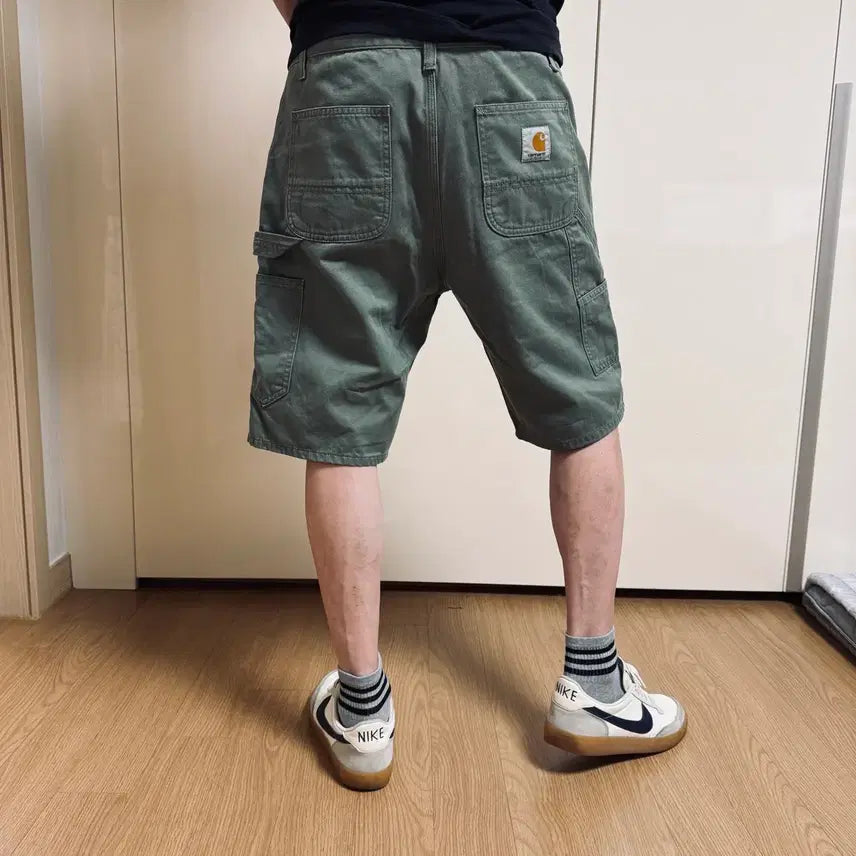 [BUNJANG] Carhartt WIP Work Shorts Green (30-32) / (착용샷) 칼하트 워크 쇼츠 그린 30 ~ 32 사이즈