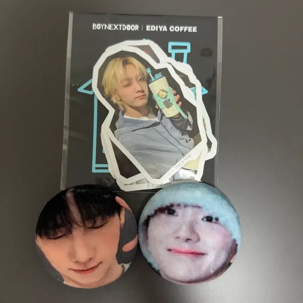 [BUNJANG] BOYNEXTDOOR Ediya Sticker & Pin Button Bundle Set / 보넥도 핀뱃지 + 이디아 스티커 일괄판매