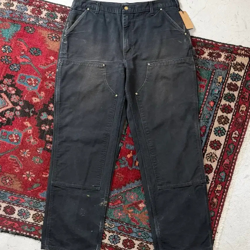 [BUNJANG] Carhartt B01 Double Knee Black Jeans / [38] OG USA Made 칼하트 더블니 블랙 칼하트 B01 썩블니