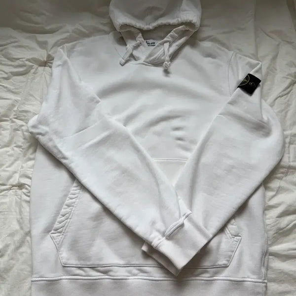 [BUNJANG] Stone Island Hoodie XL White / (XL)스톤아일랜드 후드티 팝니다