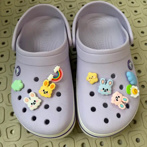 [BUNJANG] Crocs Lavender J4 (230mm) with Jibbitz / 크록스 라벤더 J4(230) 지비츠 포함