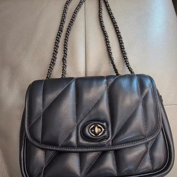 [BUNJANG] Coach Quilted Shoulder Bag / 코치 퀼팅 가방