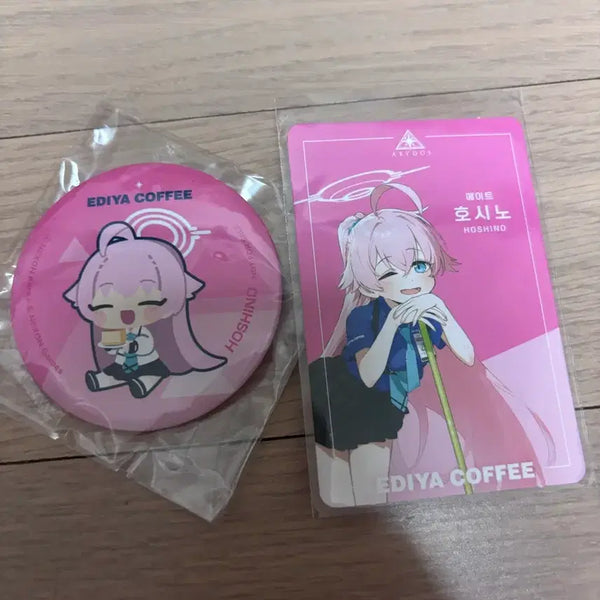 [BUNJANG] SEVENTEEN HOSHI Pin Button + Photocard Bundle Set / 이디야커피 호시노 핀버튼 + 포토카드(일괄)