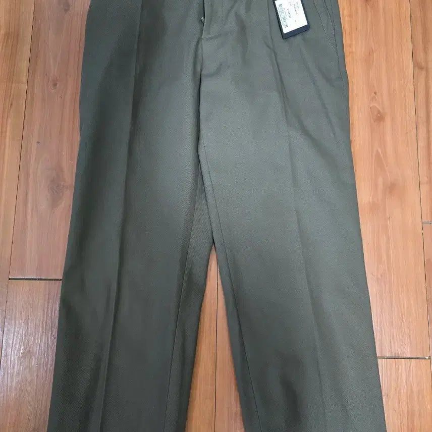 [BUNJANG] System Homme Khaki Brown Banding Slacks Size 82 / 새제품) 시스템 옴므 카키브라운 밴딩 슬랙스 82