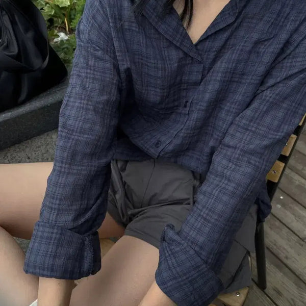[BUNJANG] Summer Check Pattern Shirt / 썸머 체크 셔츠