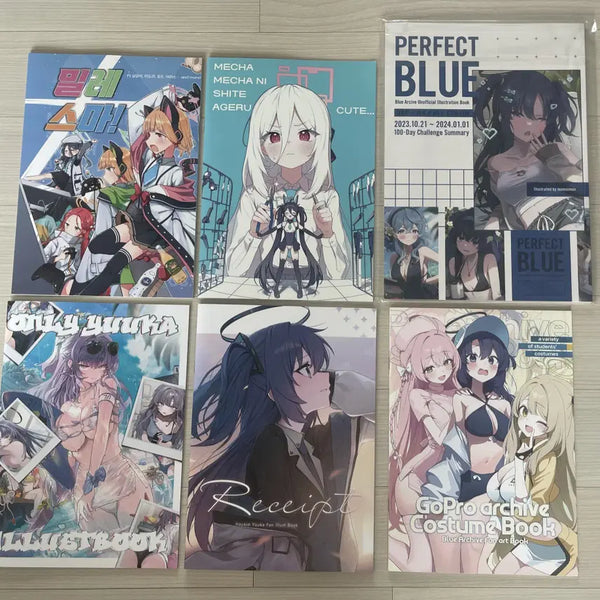 [BUNJANG] Blue Archive Art Book Bundle Set / 블루아카이브 회지 및 일러북 일괄