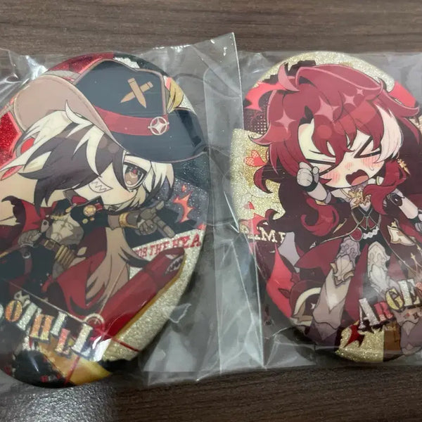 [BUNJANG] Genshin Impact Argenti Boothill Unofficial Can Badge Set / 붕괴 스타레일 아젠티 부트힐 비공식 캔뱃지 세트