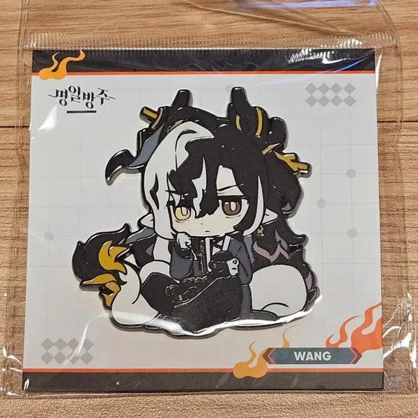 [BUNJANG] Arknights 6.5 Anniversary Pop-up Wang SD Metal Badge / 명일방주 명방 공식 6.5주년 팝업 왕 SD 금속 뱃지
