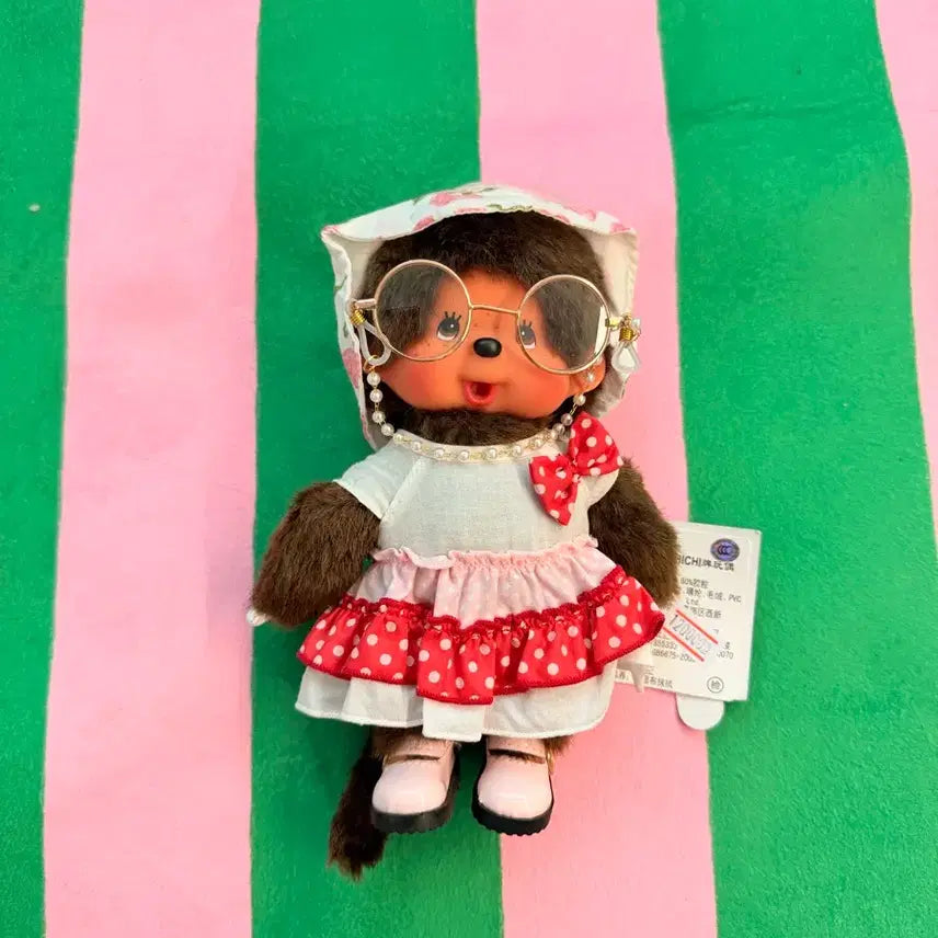[BUNJANG] Custom Monchhichi Doll with Grandma's Style Accessories / 할머니 커스텀 몬치치