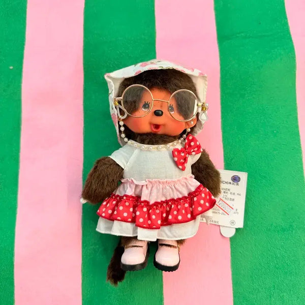 [BUNJANG] Custom Monchhichi Doll with Grandma's Style Accessories / 할머니 커스텀 몬치치