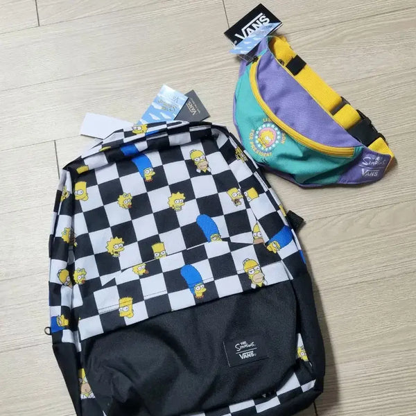 [BUNJANG] Vans Simpsons Old Skool Backpack & Hip Pack / 반스 심슨 올드스쿨 백팩 힙색