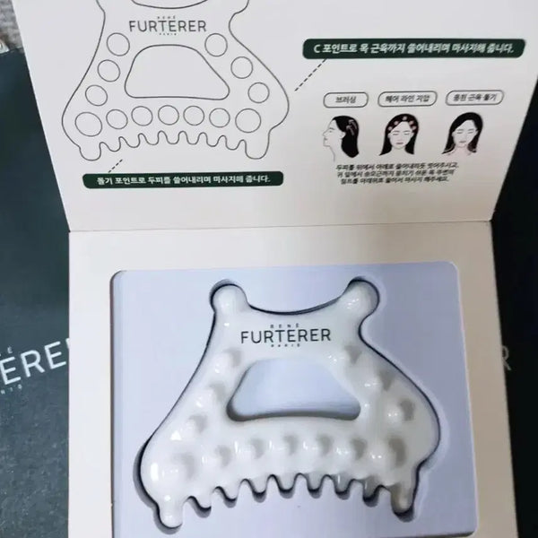 [BUNJANG] René Furterer Ceramic Gua Sha Scalp Massager / 르네휘테르 세라믹 괄사 두피마사져