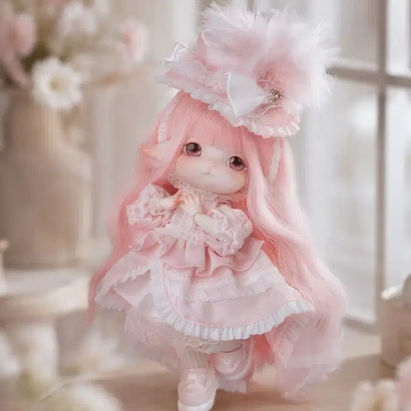[BUNJANG] Mimia Dream Princess House Isabella Morning Prayer (Pink Chic) 16cm Ball-Jointed Doll / 미미아 드림 프린세스 하우스 -이사벨라아침기도(핑크시크)