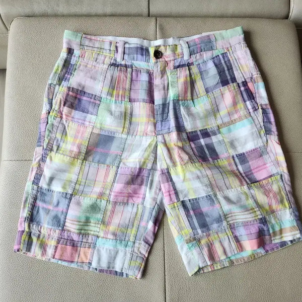 [BUNJANG] Brooks Brothers Madras Patchwork Shorts / (새상품) 브룩스브라더스 마드라스 패치워크 쇼츠