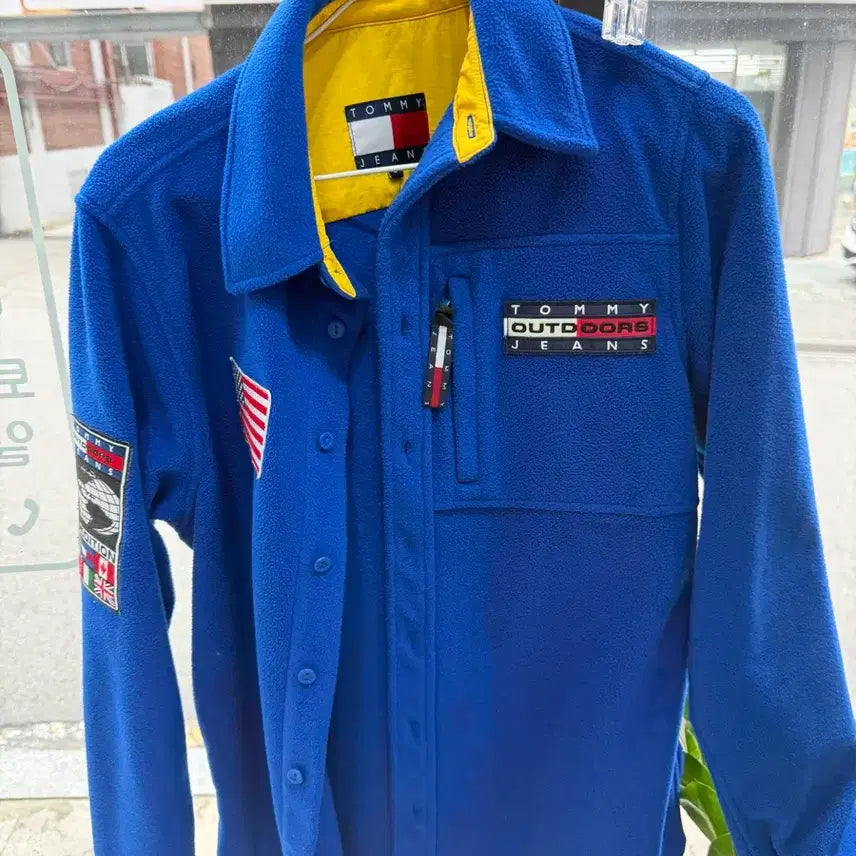 [BUNJANG] Tommy Jeans Fleece Jacket Blue / 타미진스 플리스 자켓 블루