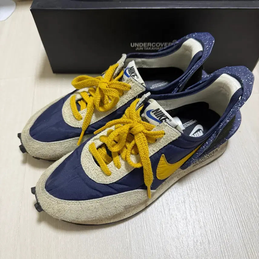 [BUNJANG] Nike Undercover Daybreak Navy Yellow Sneakers / 나이키 언더커버 데이브레이크 네이비 옐로우
