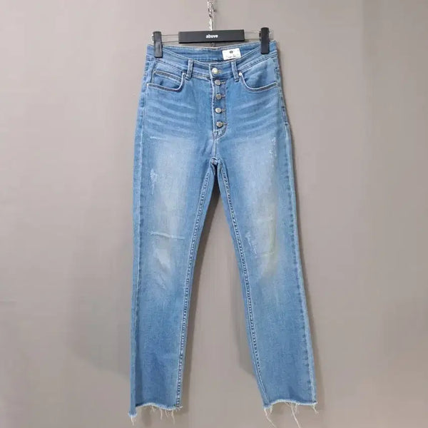[BUNJANG] De Lumine Denim Button-Up Cutting Jeans / De lumine 데님  버튼 업 컷팅 청바지