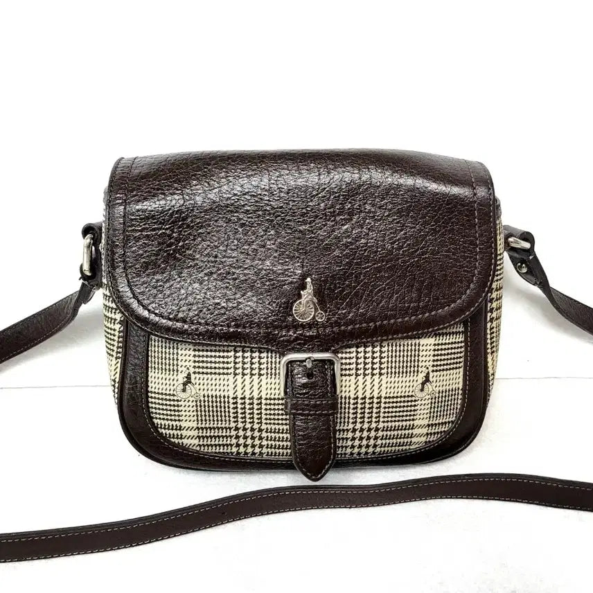 [BUNJANG] Beanpole Check Crossbody Bag / 정품)빈폴 체크 크로스백