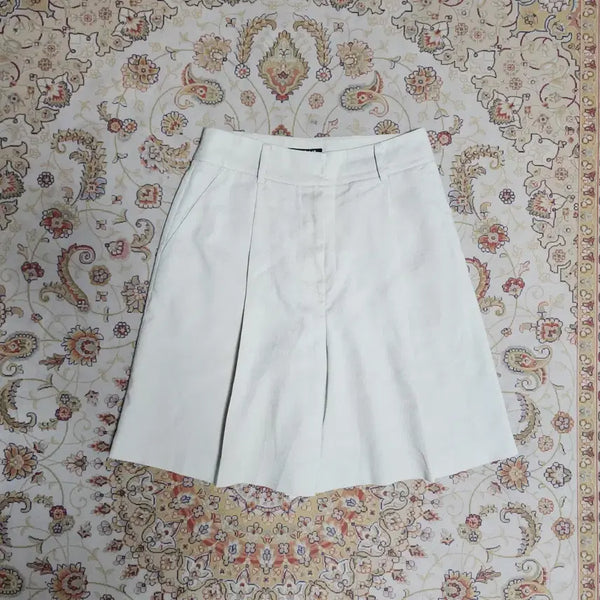 [BUNJANG] LAP Studio Linen Wide Shorts Size 27 / LAP 스튜디오 랩 린넨 와이드 반바지 27